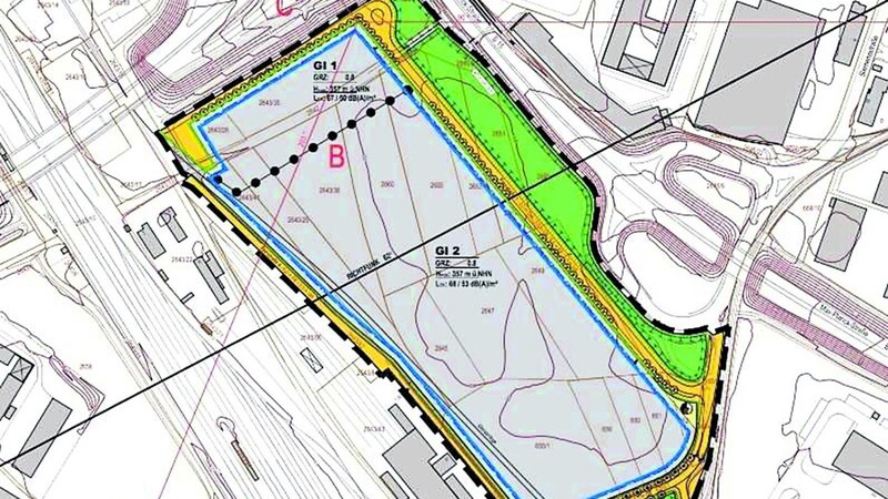 Unweit von Bahnlinie, Autobahn und Hafen soll im Regensburger Osten ein Container-Service-Center entstehen.