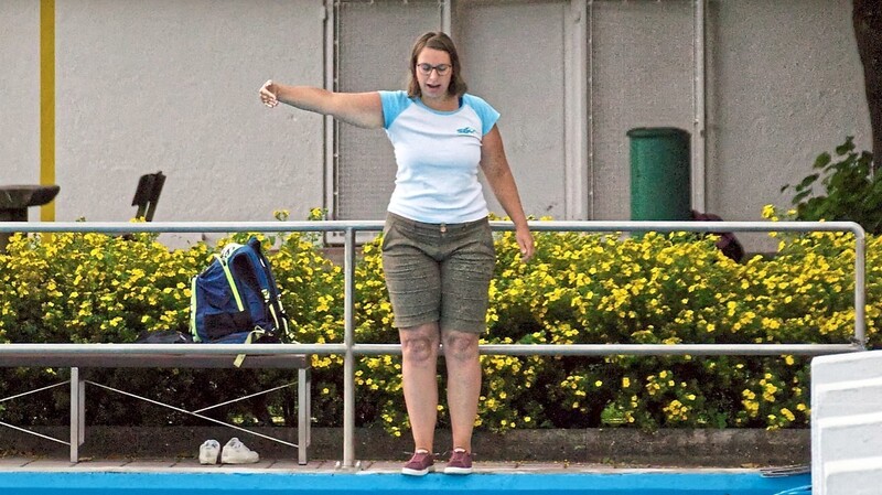 Verena Kuch engagiert sich auch als Schwimmtrainerin.