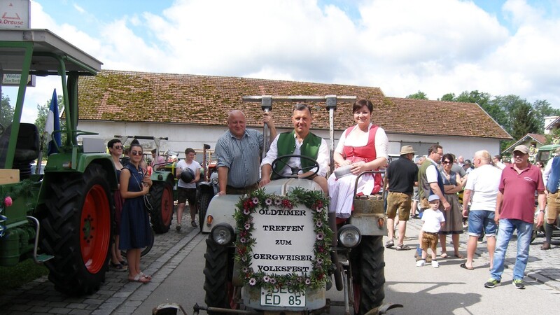 Teilnehmerrekord beim vierten Oldtimer-Treffen zum Gergweiser Volksfest.