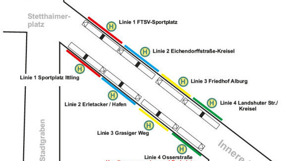 Die Haltestellen in Straubing werden ab 27. Juli gesperrt.