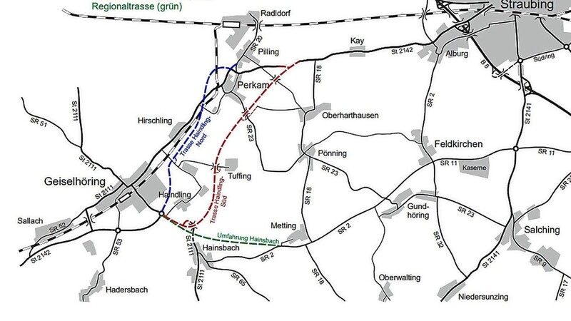 Derzeit untersucht das Staatliche Bauamt die "Haindling Nord". Gegner schlagen die Umfahrung Hainsbach ("Regionaltrasse") vor. Sie bringt laut Bauamt aber "keine nennenswerte Verkehrsentlastung".