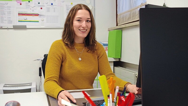 Die Zinzendorferin Carina Schwesinger fühlt sich wohl in ihrer neuen Rolle als Kindergartenleiterin.