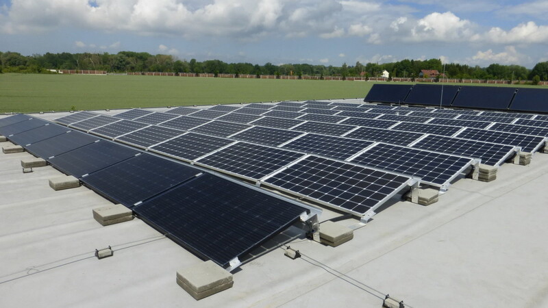 Die Vereins-Solaranlage an der Ginsterstraße in Moosburg.