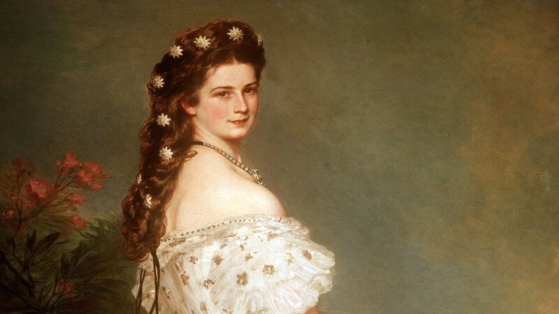 Das Ölgemälde von Franz Xaver Winterhalter zeigt Elisabeth, Kaiserin von Österreich und Königin von Ungarn, im Jahr 1965 im Alter von 28 Jahren.