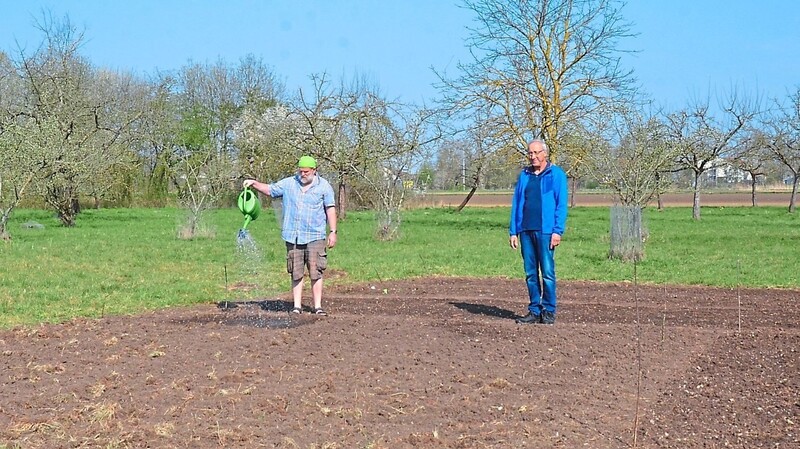 Der Ansporn für das Anlegen einer zweiten Blumenwiese war das Vermächtnis des verstorbenen und langjährigen Vorsitzenden Wolfgang Markgraf.