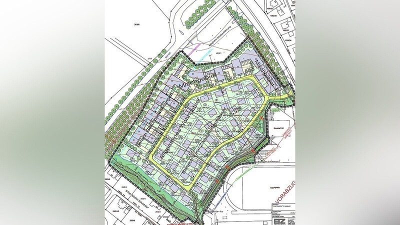 36 Einfamilienhäuser können im neuen Baugebiet "Huberbräukeller" gebaut werden. Auch rund 55 Wohnungen sollen entstehen.