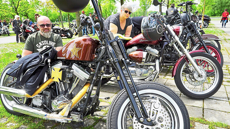 Natürlich durften die Harleys nicht fehlen.