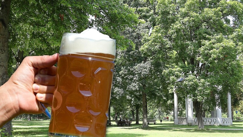 Auf einem Teil der Ringelstecherwiese darf Franz Widmann seinen Bürgerbiergarten errichten. Der Pavillon und die Bänke sollen aber außerhalb des Biergartens liegen.