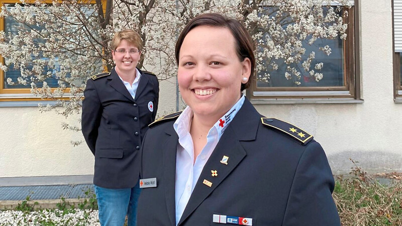 Christina Artmann (hinten) und Melanie Würstl