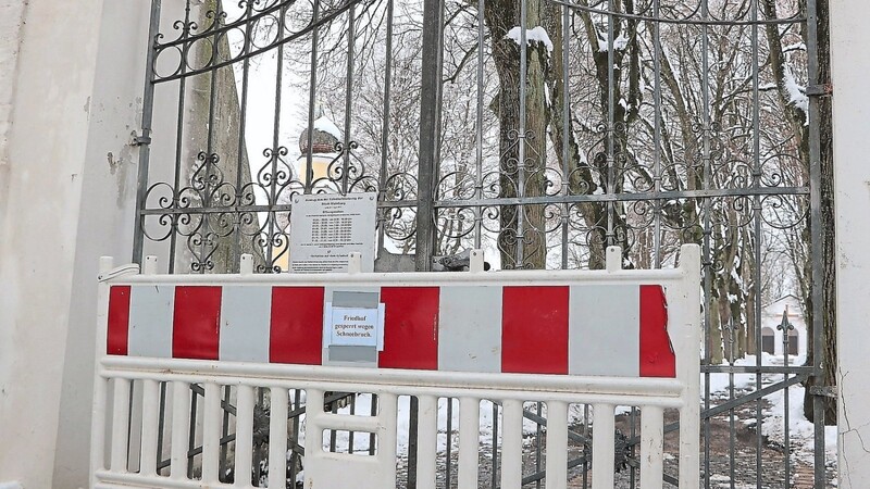 Bis zum Donnerstag waren die Friedhofspforten in Mainburg geschlossen