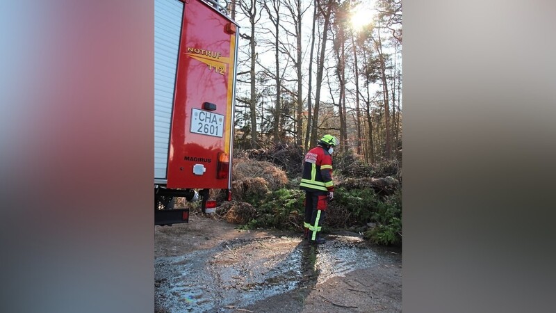 Die Helfer der Rodinger Feuerwehr hatten den Kleinbrand im Nu gelöscht.