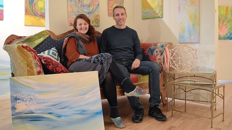 Agnieszka Paluch und Josef Franz präsentieren ihre Kunst in ihrem gemeinsamen Atelier.