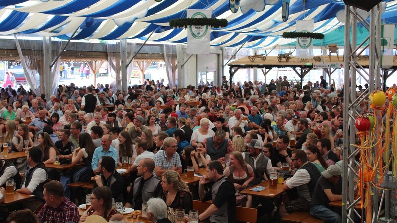 Das Festzelt war an den meisten Tagen gut gefüllt.