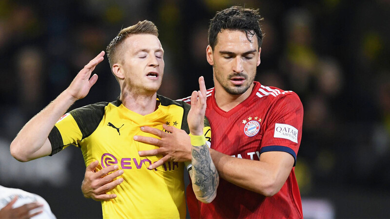 Kam BVB-Star Marco Reus nicht hinterher: Bayern-Profi Mats Hummels (re.).