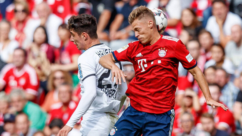 Bald Vereinskollegen? Kai Havertz (l.), noch bei Bayer 04 Leverkusen unter Vertrag, und Joshua Kimmich.