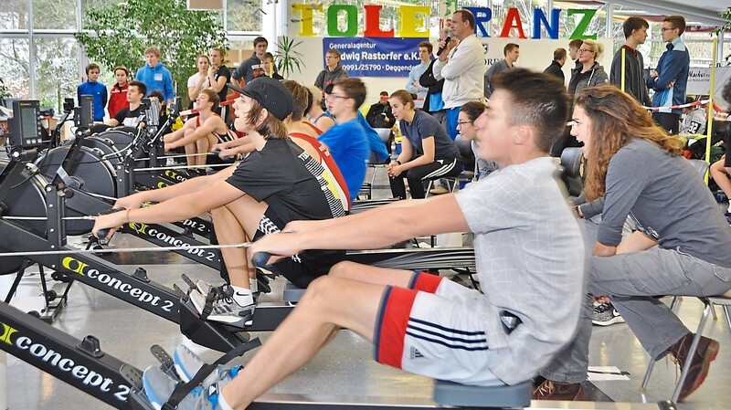 Spannende Wettkämpfe werden beim Indoor-Rowing-Cup ausgefochten. Auch Zuschauer sind willkommen.