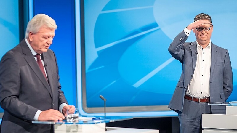 Für Volker Bouffier (l.) und Thorsten Schäfer-Gümbel steht nicht nur ihr eigenes Schicksal, sondern auch das ihrer Parteien auf dem Spiel.