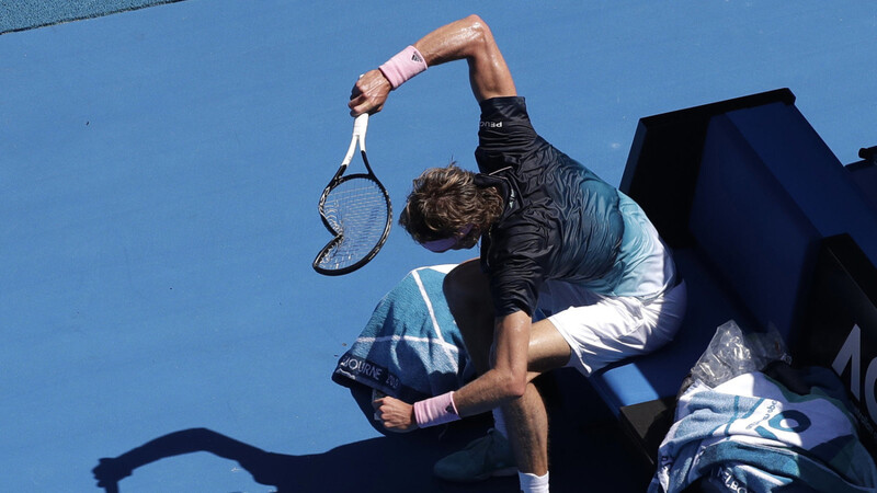 Kochte erst innerlich und schließlich auch innerlich vor Wut: Tennisstar Alexander Zverev.