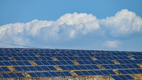 Solarmodule einer Photovoltaikanlage. Die Energiewende voranzutreiben ist eine der drängendsten Aufgaben, um dem Klimawandel entgegenzuwirken und unabhängiger von fossiler Energie zu werden. Eine zentrale Rolle dabei spielt Solarenergie. Die Anlage Harthof steht jetzt vor einer Neuauflage.