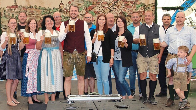 Einige der Volksfestmacher bei der Pressekonferenz. Alle zogen ein positives Fazit.