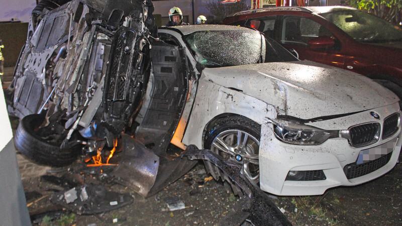 Bei dem Unfall enstand ein hoher Sachschaden.