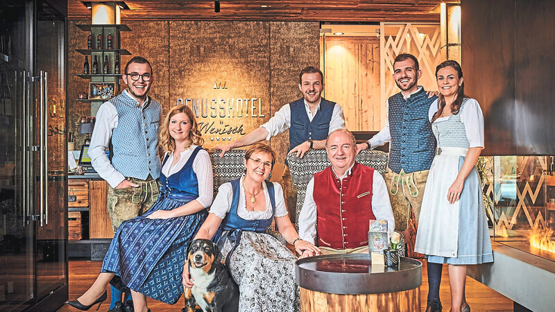 Familie Wenisch (von links): Stefan Wenisch, Sonja Wenisch, Waltraud Wenisch, Christoph Wenisch, Anton Wenisch senior, Anton Wenisch junior und Julia Wenisch