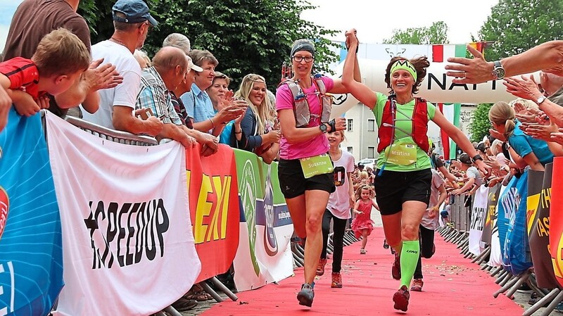 Unvergleichliche Stimmung beim Zieleinlauf.