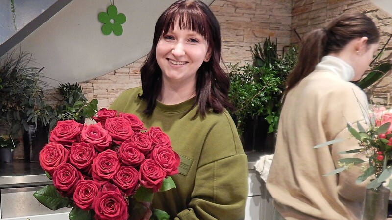 Annemarie Heinrich und ihre Kolleginnen haben sich auf den Ansturm am Valentinstag vorbereitet.