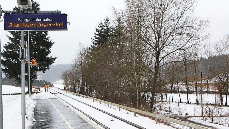 Bis Freitagvormittag waren die Zugstrecken in und durch den Landkreis weitgehend gesperrt. Ab Mittag lief der Betrieb wieder.  Foto: Elisabeth Geiling-Plötz 