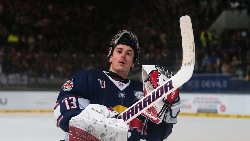 Münchens Goalie David Leggio blieb in drei Spielen gegen Straubing zweimal ohne Gegentreffer.