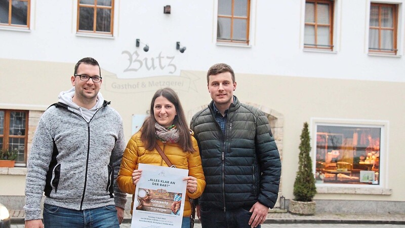 Freuen sich schon auf die Osterparty: (von links) Andreas Fürst, Lena Schöberl und Franz Witzmann.