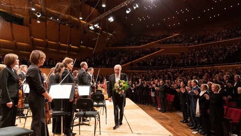 Zubin Mehta nach dem Konzert.