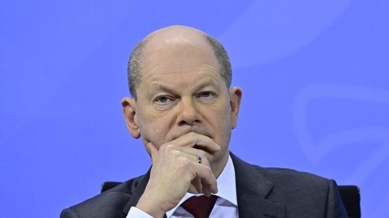 Ergebnisse einer Umfrage zeigen, dass 59 Prozent der Menschen im Freistaat unzufrieden mit Bundeskanzler Olaf Scholz sind. (Archivbild)