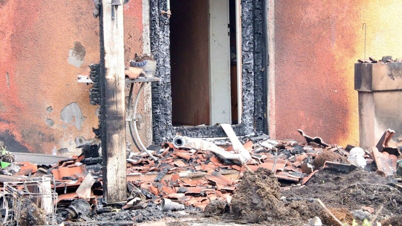 Gegen 9.15 Uhr wurde die Feuerwehr zu dem Feuer in Marching gerufen.