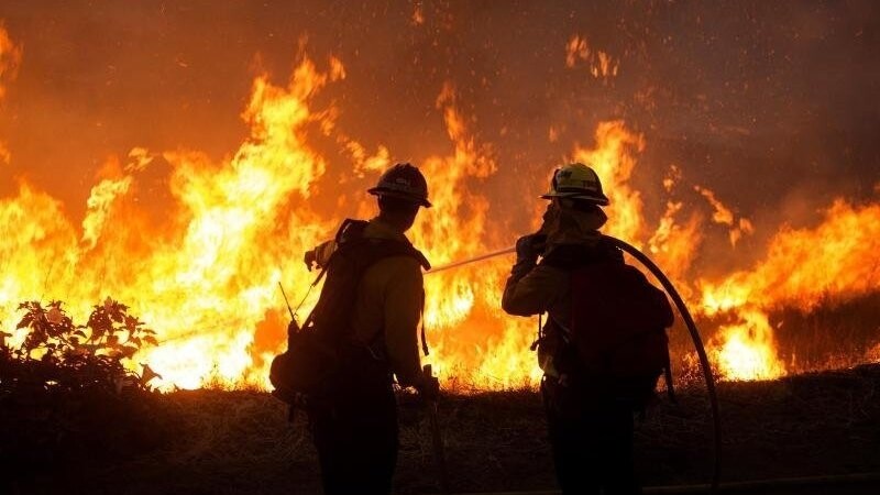 Die Feuerwehr konnte glücklicherweise verhindern, dass das Feuer auf weitere Stallungen oder das Wohnhaus übergriff. (Symbolbild)