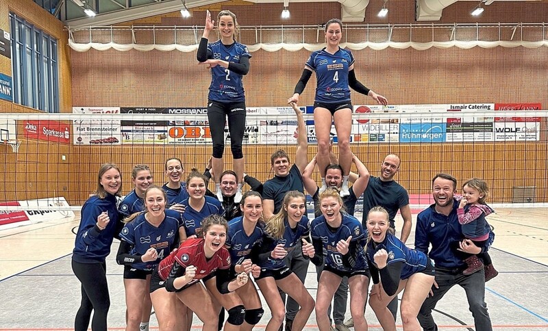 Die hoch motivierten Volleyball-Damen des TVD spielen in der kommenden Saison höherklassig. 