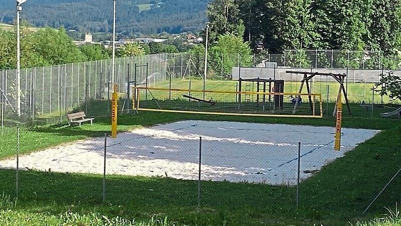 Beliebter Treffpunkt: das Beachvolleyballfeld