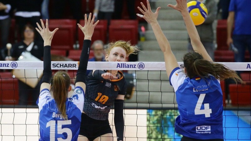 NawaRo Straubing um MVP Lena Große Scharmann machte dem Deutschen Meister Stuttgart das Leben im Pokal-Achtelfinale lange ziemlich schwer.