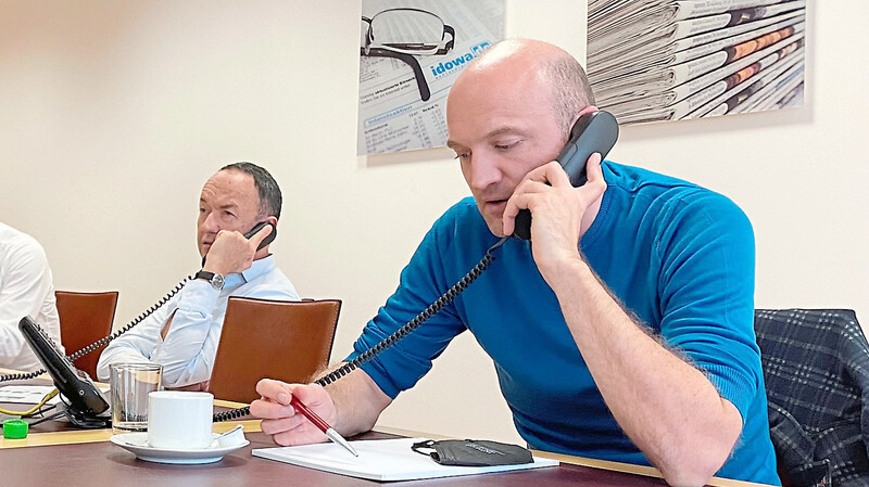 Prof. Dr. Bruno Neu (l.) und Dr. Benjamin Reichenbach-Klinke