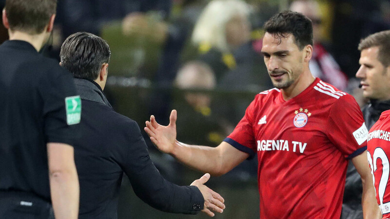 Mats Hummels spielte krank gegen Dortmund und musste später ausgewechselt werden. Gegen Benfica meldet er sich vorzeitig krank.